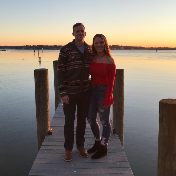 Red Flare Sleeve Bodysuit - Picture 4 of 5